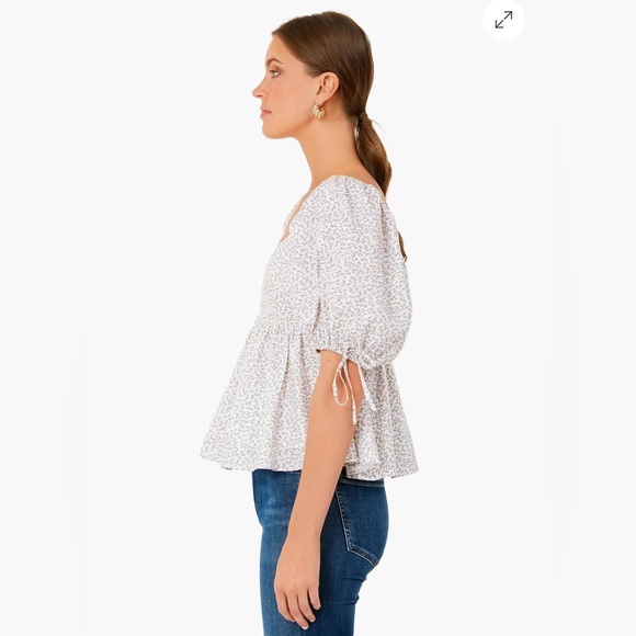 Tuckernuck Hyacinth House Lavender Society Blouse Women’s XS NWT - Picture 4 of 14